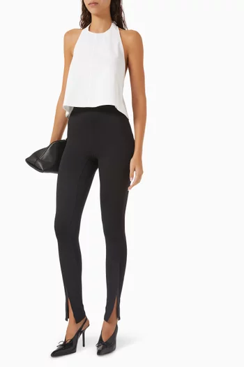 Layered Halter Shirt in Cotton