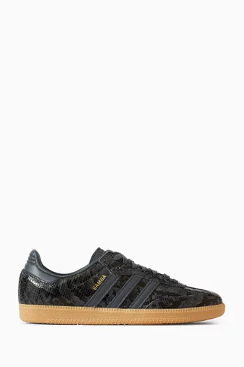 Samba OG Snake-print Sneakers in Leather