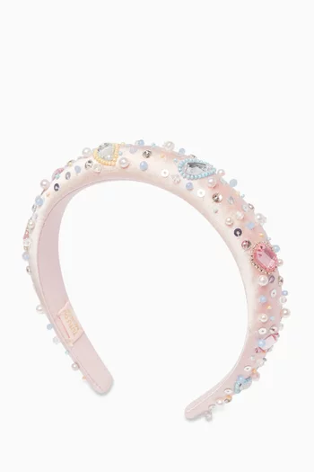 طوق رأس ستان مزين بزهور