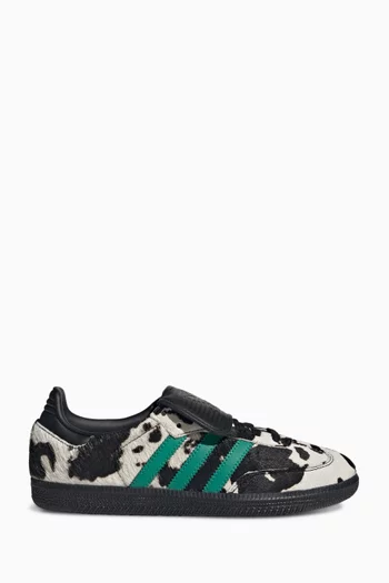 Samba LT Cow-print Sneakers in Pony Hair & Leather