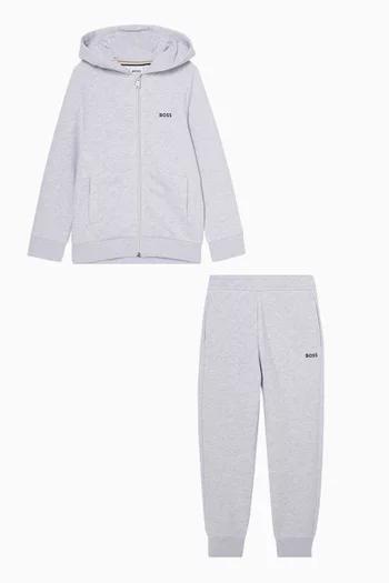 Striped Cuff Tracksuit Set