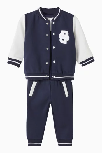 طقم كارديغان قطن، 3 قطع