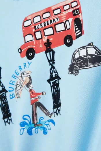 تي شيرت بطبعة الحرس الملكي البريطاني قطن