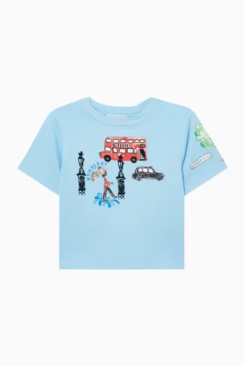 تي شيرت بطبعة الحرس الملكي البريطاني قطن