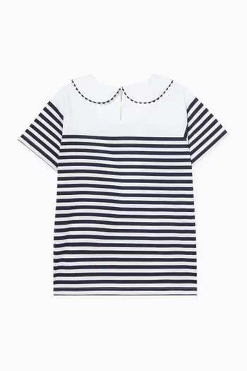 Striped T-shirt in Cotton