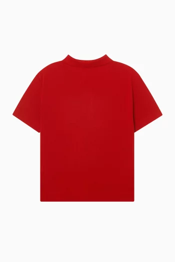 تي شيرت بولو بشعار الفروسية قطن بيكيه