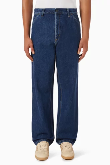 Single Knee Jeans in Denim