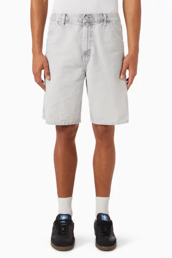 Single Knee Shorts in Cotton Canvas