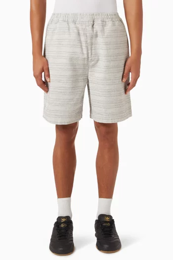 Gellar Striped Shorts in Cotton Jacquard