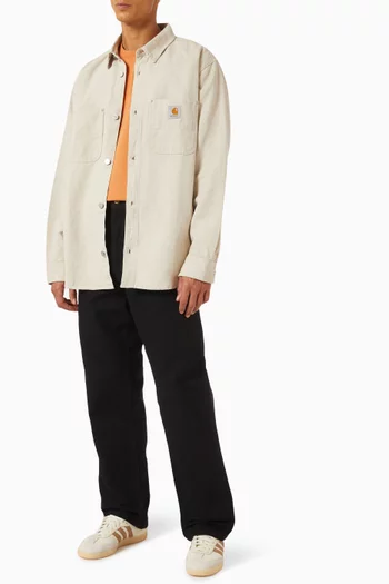 Walter Shirt Jacket in Cotton-linen Canvas
