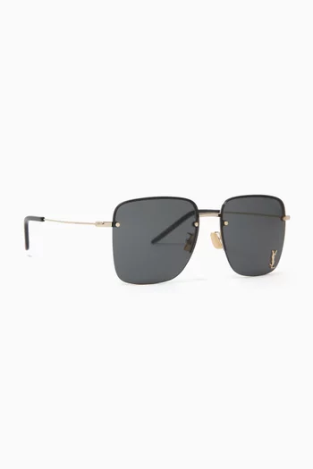 Square Sunglasses in Metal