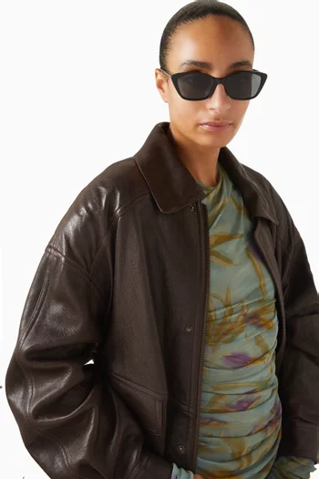 نظارة شمسية بتصميم عين القطة أسيتات معاد تدويره