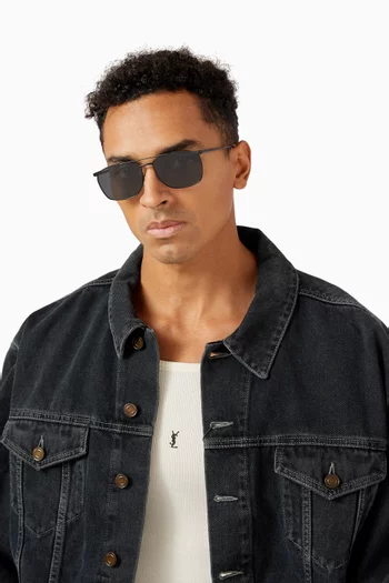 Vincent Aviator Sunglasses in Metal