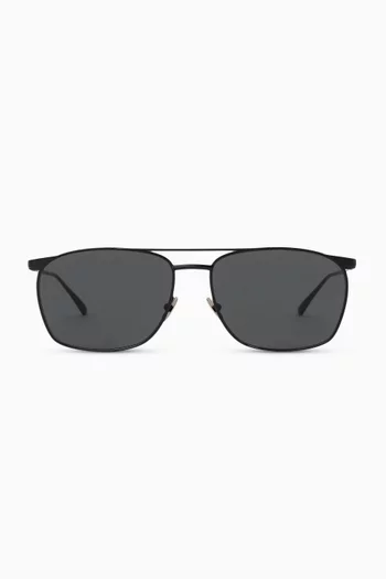 Vincent Aviator Sunglasses in Metal