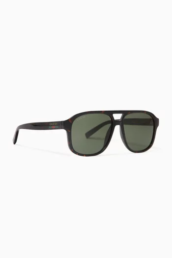 Aviator Sunglasses in Acetate