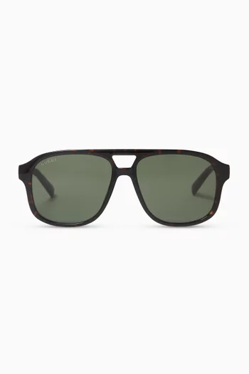 Aviator Sunglasses in Acetate