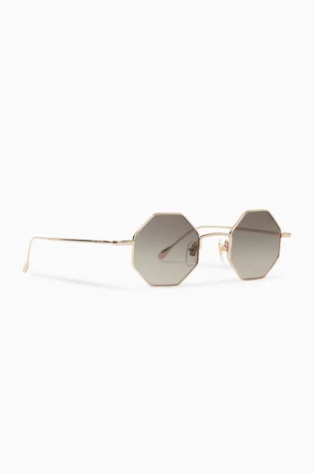 Irregular Sunglasses in Metal