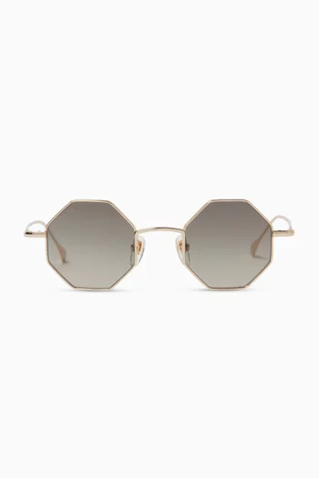 Irregular Sunglasses in Metal
