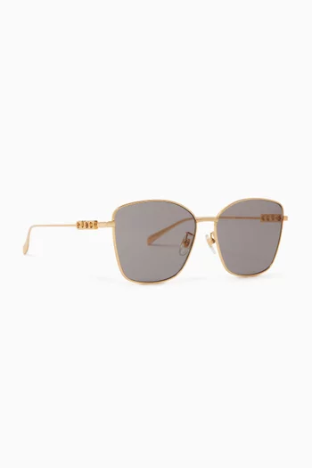Butterfly Sunglasses in Metal