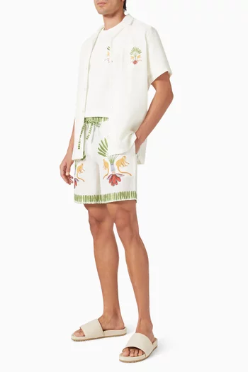 Titi Bermuda Shorts in Linen