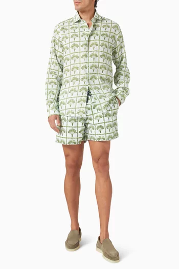 Palmar Printed Shirt in Linen