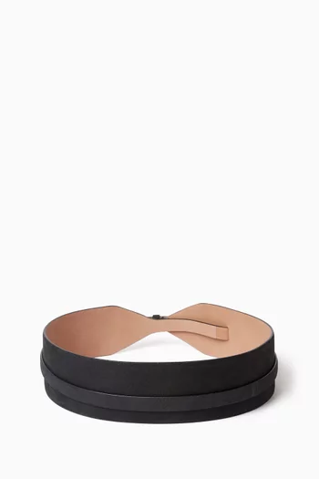 Double Large Belt in Suede