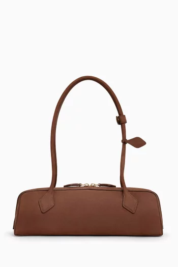 Medium Le Teckel Shoulder Bag in Suede