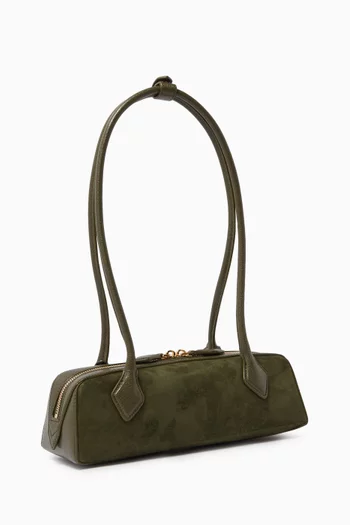 Small Le Teckel Shoulder Bag in Suede