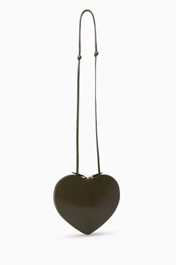 Le Coeur Crossbody Bag in Suede