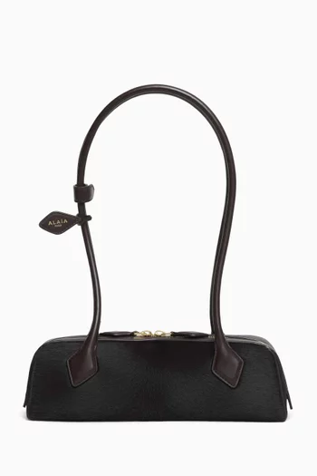 حقيبة كتف لو تيكل صغيرة شعر مهر