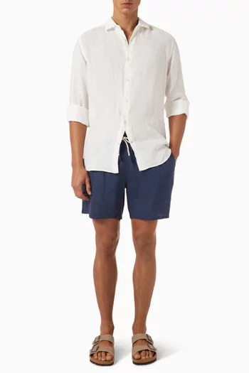 Gustavia Swim Shorts in Linen