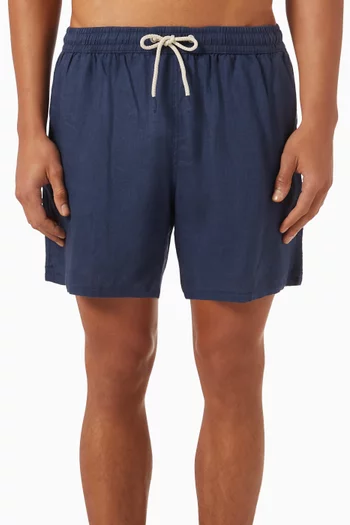 Gustavia Swim Shorts in Linen
