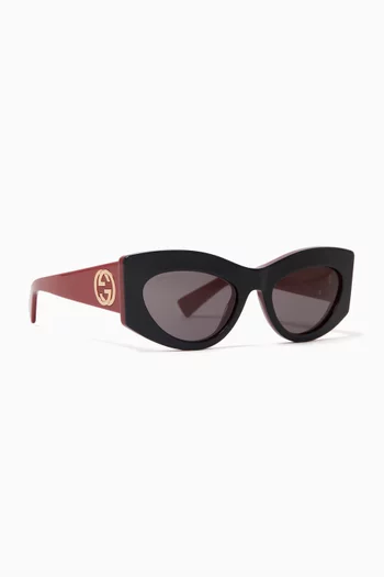 Cat-eye Sunglasses in Recycled Acetate