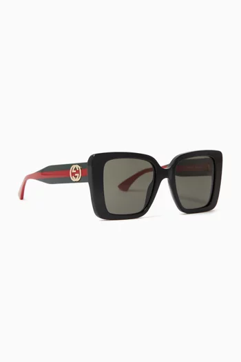 Square Sunglasses in Recycled Acetate