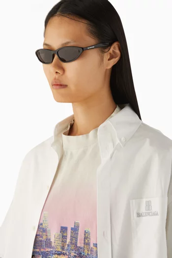 Oval Sunglasses in Acetate