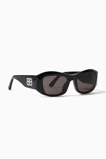 Square Sunglasses in Recycled Acetate