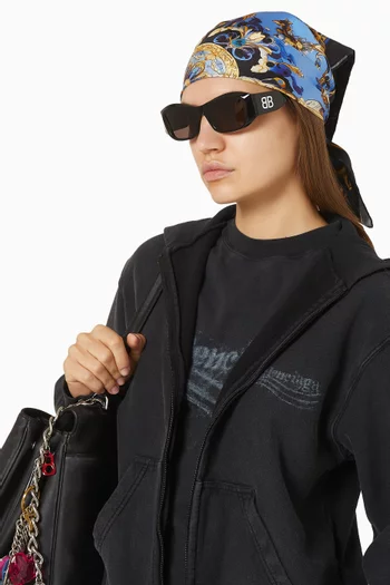 نظارة شمسية بإطار مربع أسيتات معاد تدويره