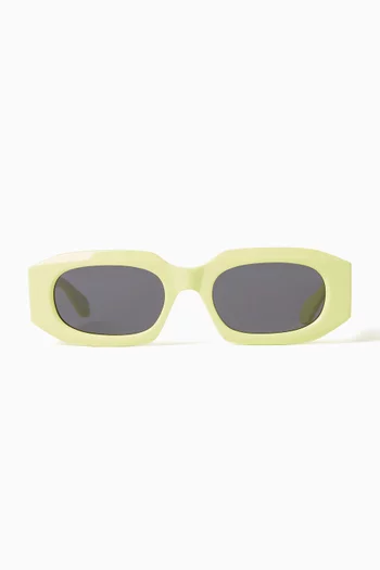 Rectangular Sunglasses in Acetate