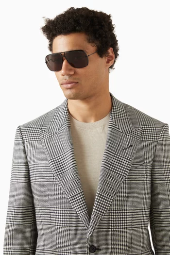 Autati Navigator Sunglasses in Metal