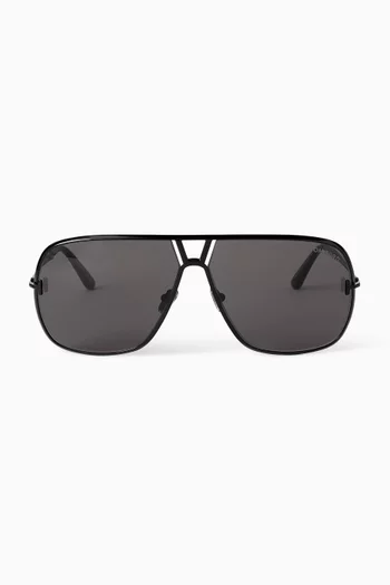 Autati Navigator Sunglasses in Metal