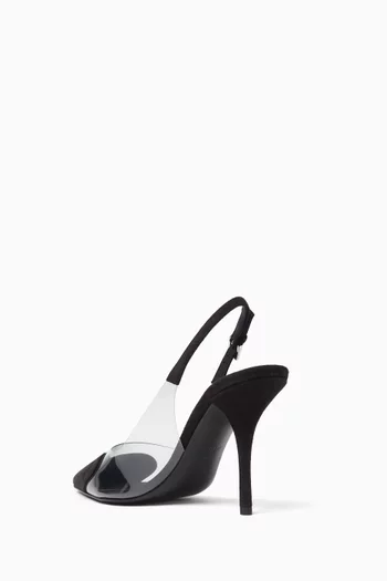 Le Cœur 90 Slingback Pumps in Suede