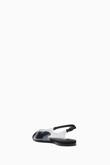 Le Cœur Flat Slingbacks in Suede