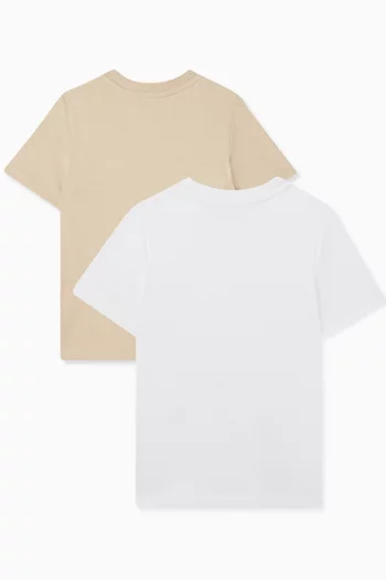 Embroidered Logo T-shirt, Set of 2