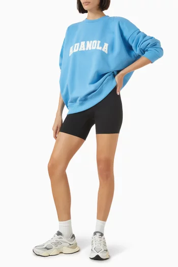 Oversized Varsity Sweatshirt in Organic Cotton