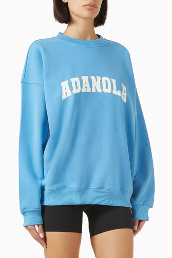 Oversized Varsity Sweatshirt in Organic Cotton