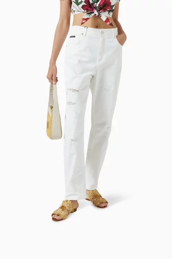 Bianca Slides in Raffia