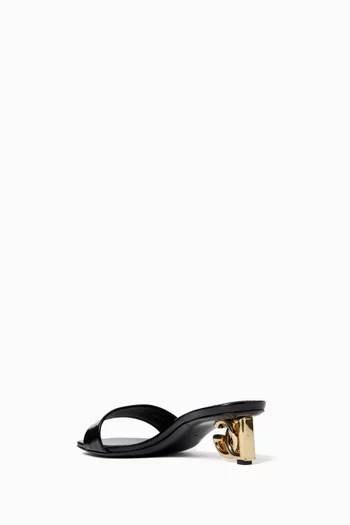 DG 40 Logo Mules in Patent Leather