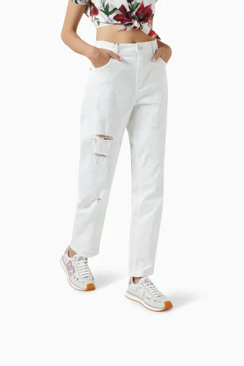 Aria Sneakers in Suede & Lace