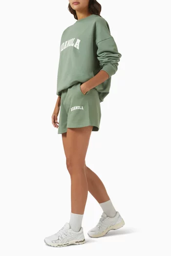 Varsity Sweat Shorts in Cotton