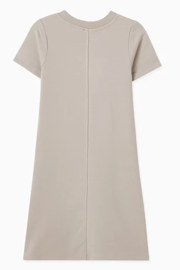 Metallic Logo T-shirt Dress